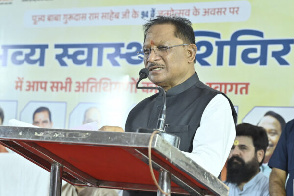 मुख्यमंत्री साय शामिल हुए नि:शुल्क स्वास्थ्य शिविर में, सिंधी समाज की सेवा भावना की सराहना…